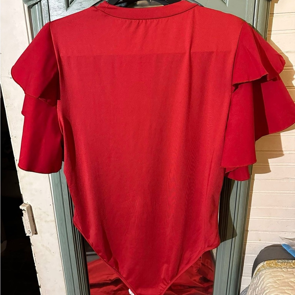Elegant Red Women's Top